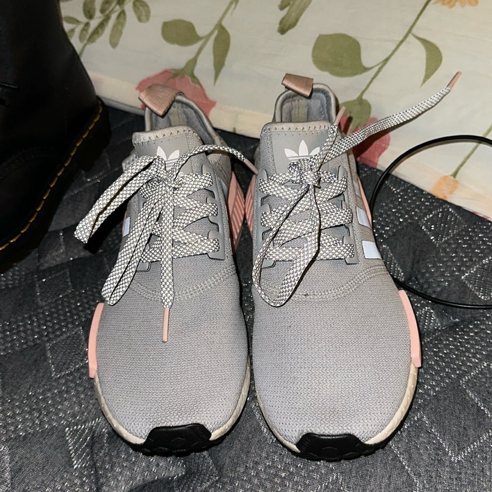 Gray and pink NMD